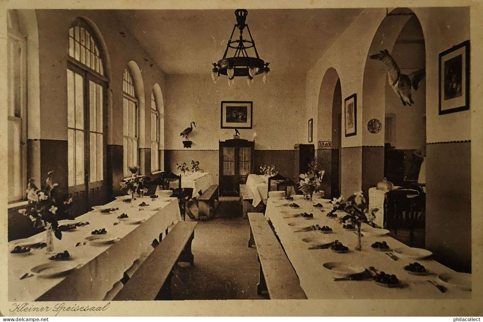 Muritz I. M. //  Genesungsheim Lindenhof - Kleiner Speisesaal   1938 - Waren (Müritz)