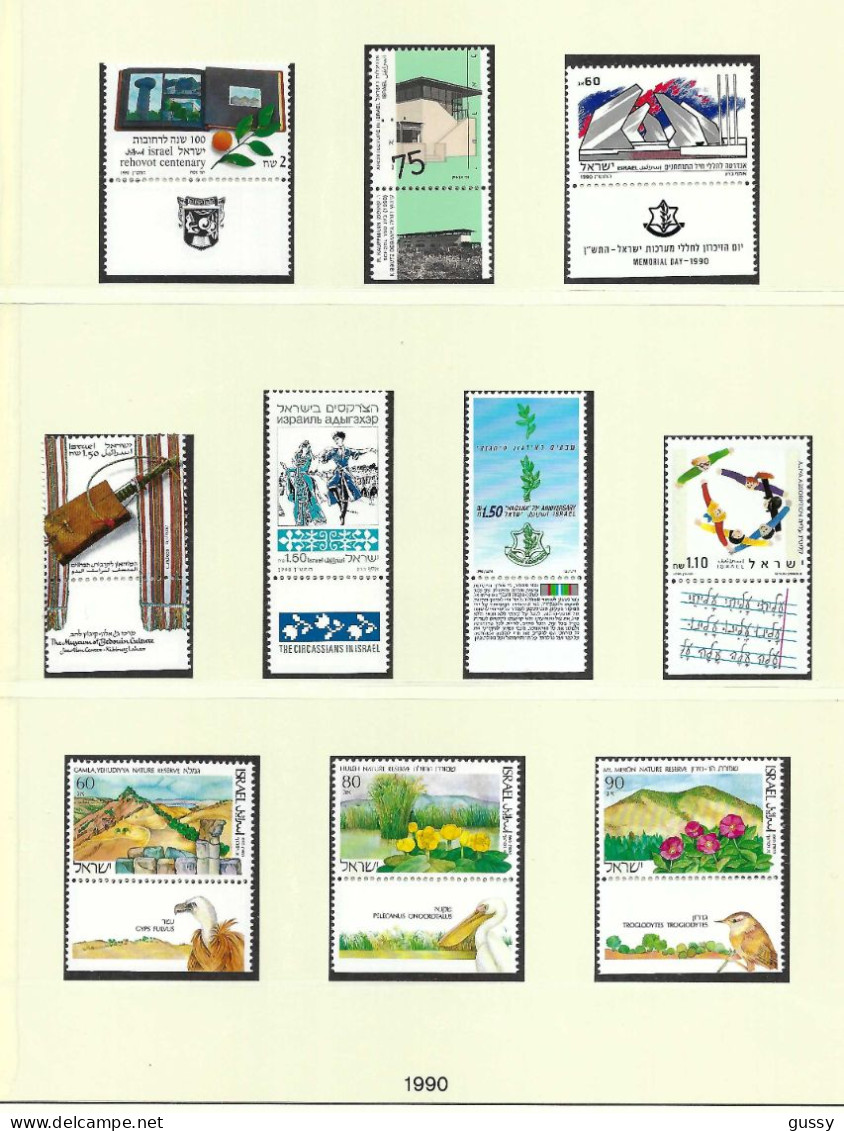 ISRAEL Ca.1989-90: Lot De Neufs** Avec Tabs - Unused Stamps (with Tabs)