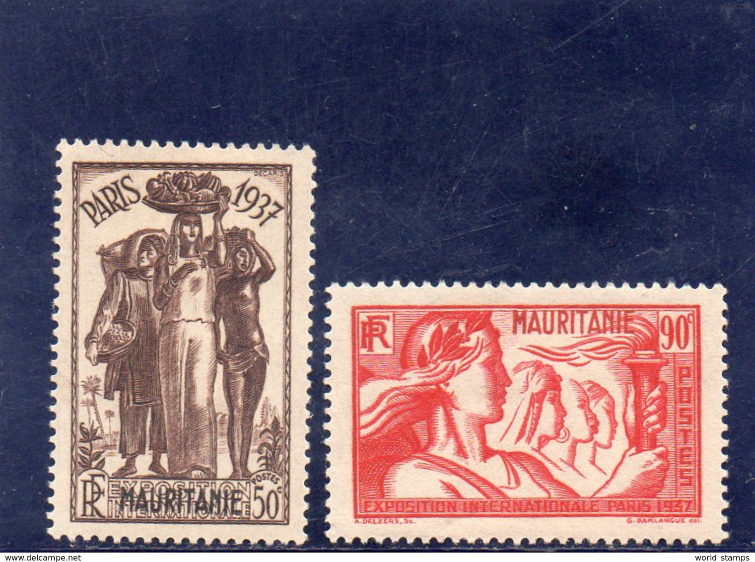 MAURITANIE 1937 * - Unused Stamps