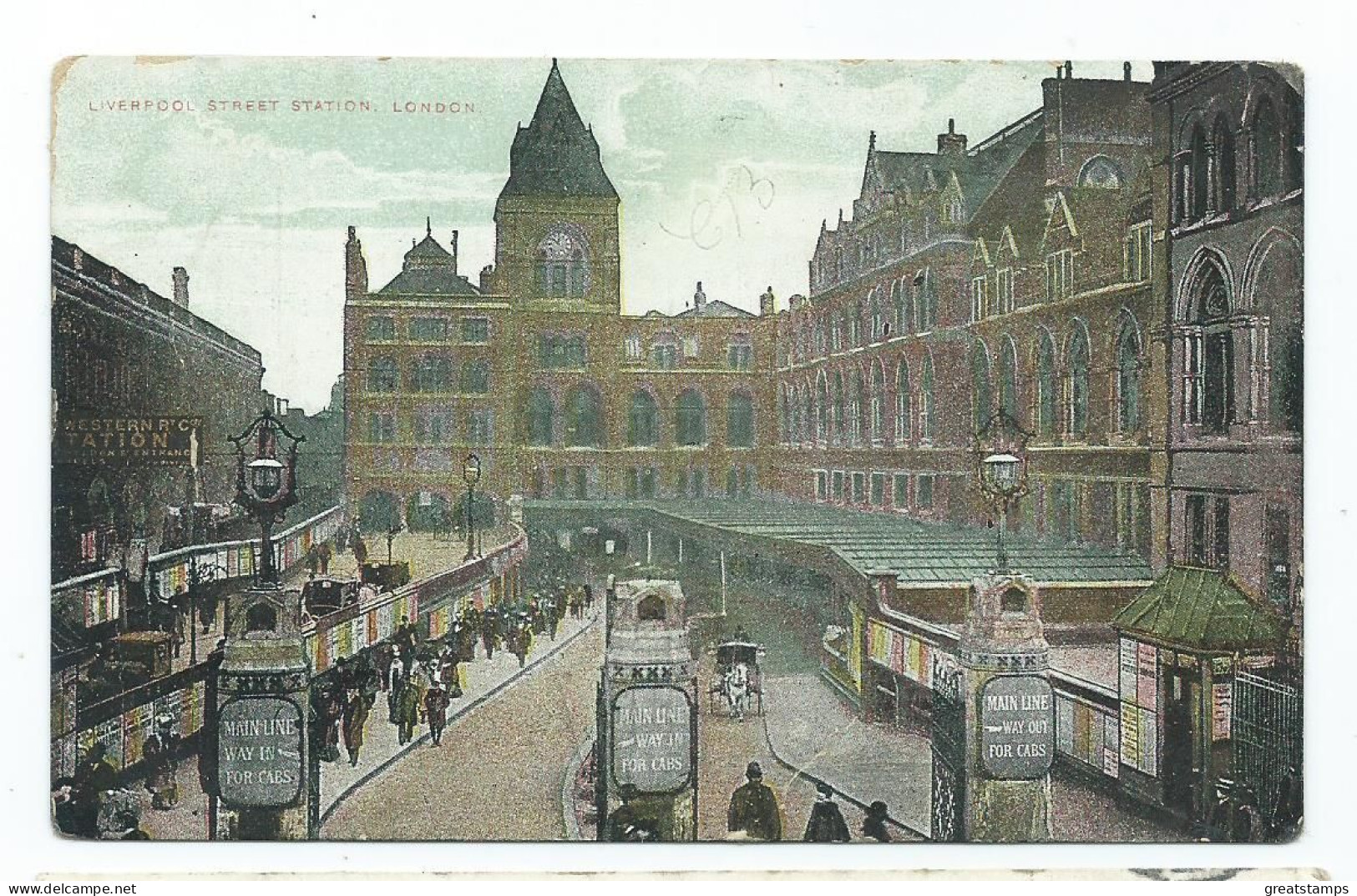 Railway  Postcard  .liverpool Strteet Station London  Used Not Posted - Stazioni Senza Treni