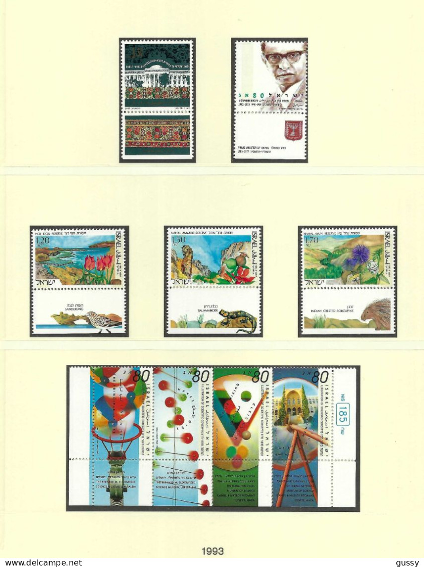 ISRAEL Ca.1992-93: Lot De Neufs** Avec Tabs - Ongebruikt (met Tabs)