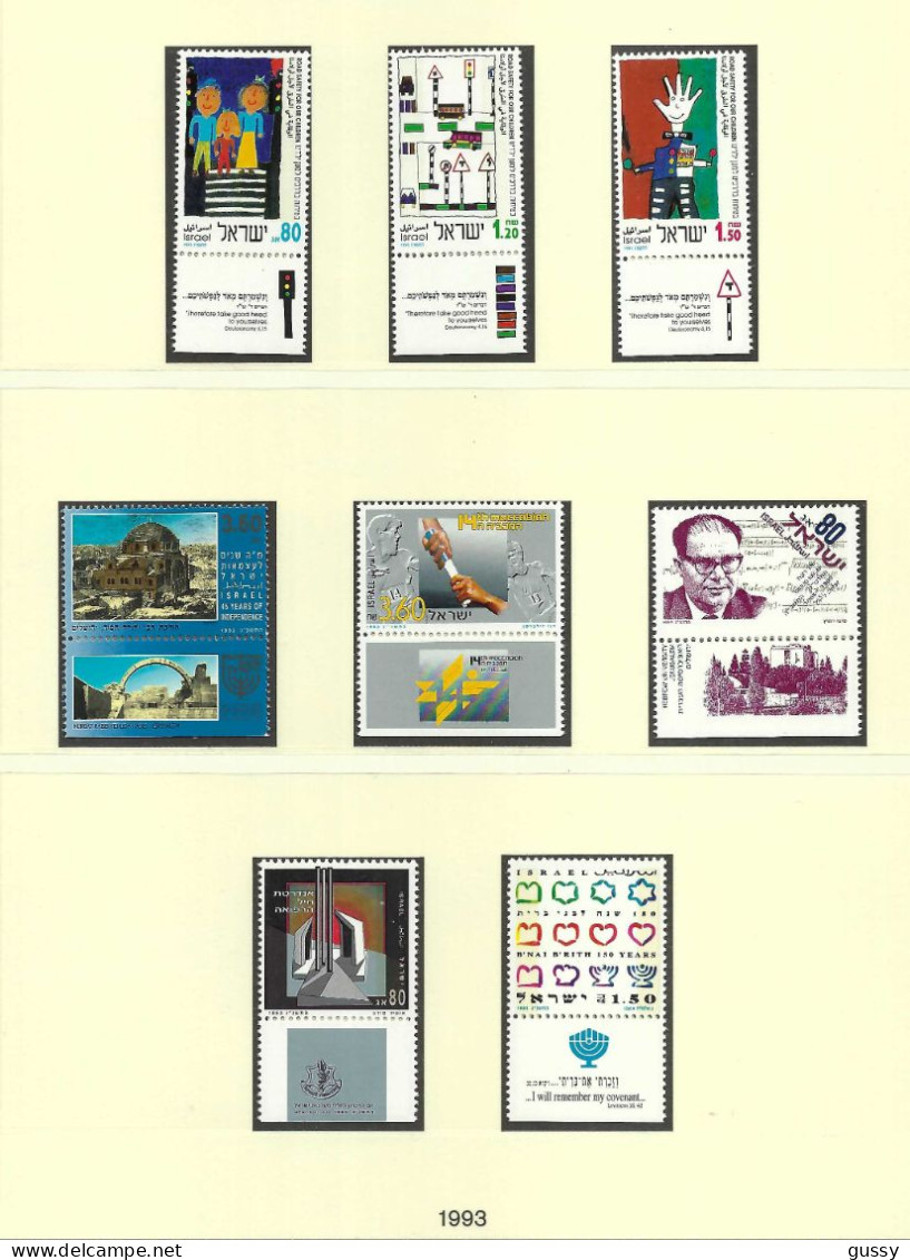 ISRAEL Ca.1992-93: Lot De Neufs** Avec Tabs - Unused Stamps (with Tabs)