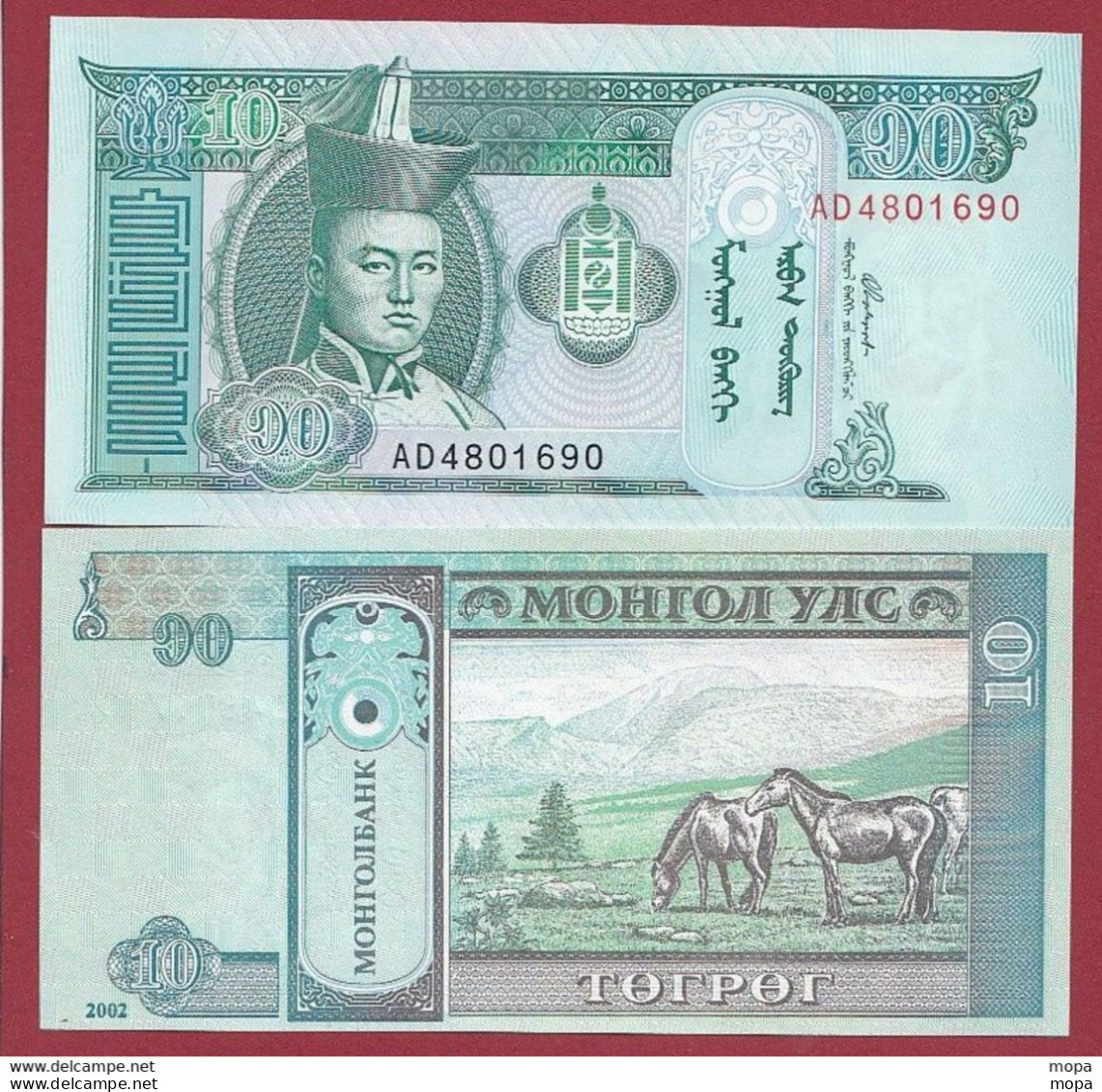 Mongolie  10 Tugrik 2002 ---UNC---(335) - Mongolië
