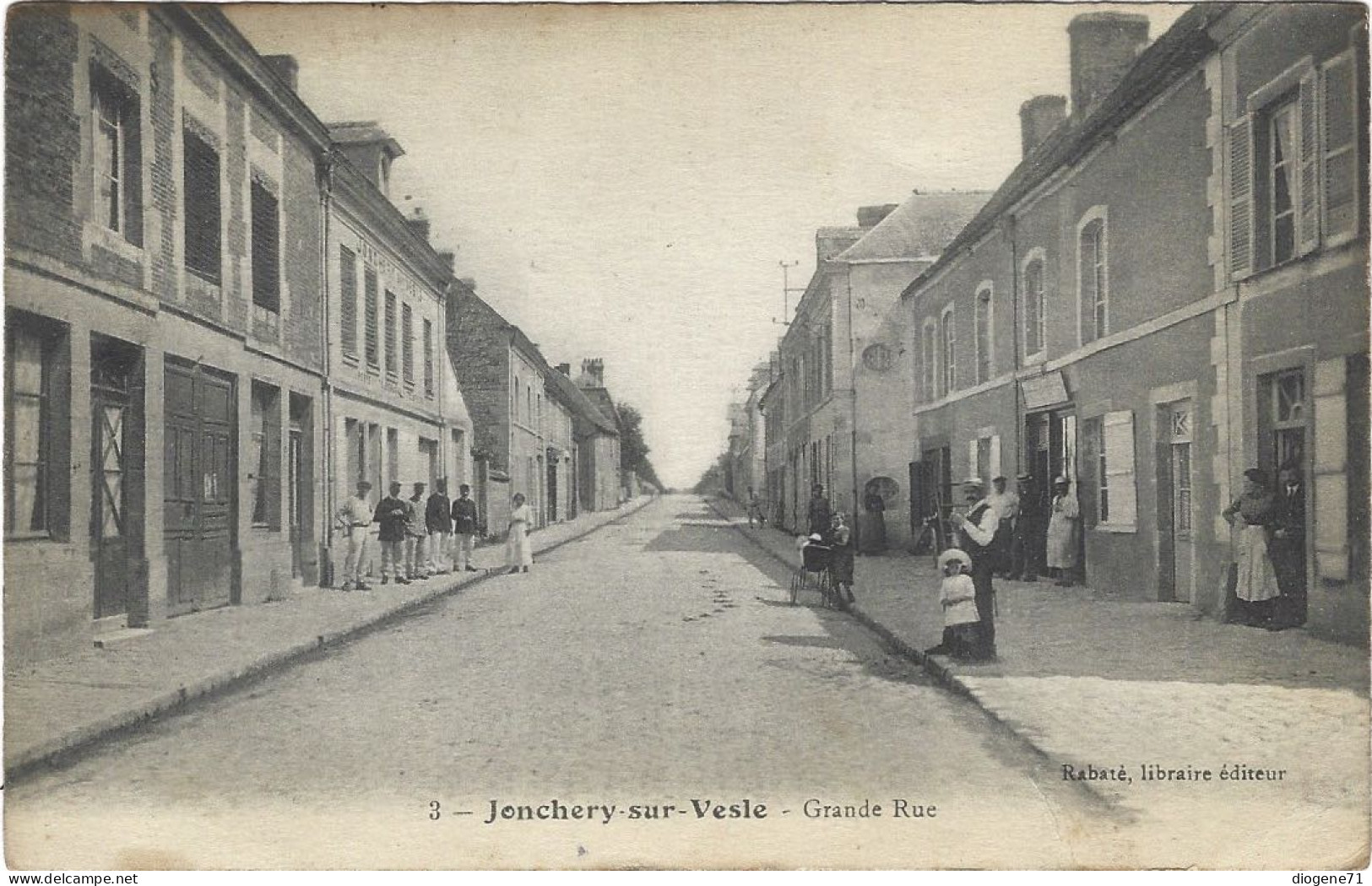 Jonchery-sur-Vesle Grande Rue 1916 Animation - Jonchery-sur-Vesle
