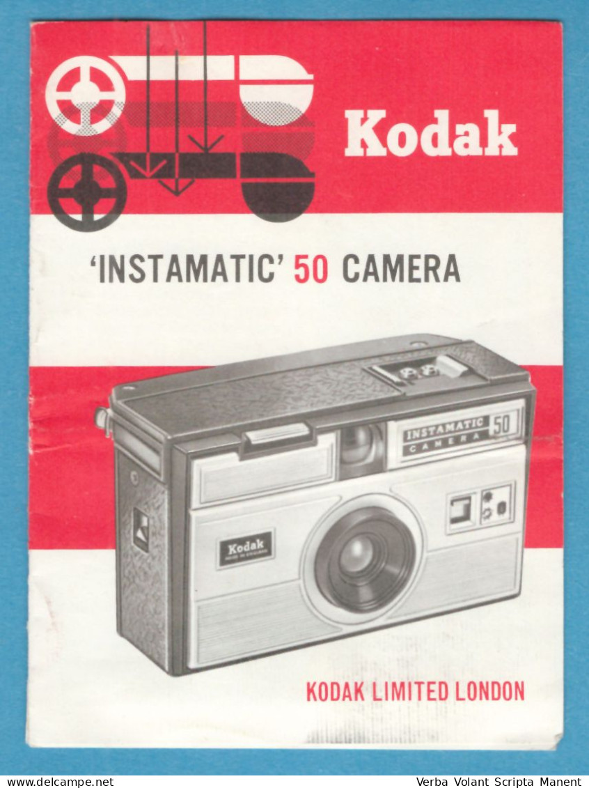 D-0600 * Instruction Leaflet In English For Instamatic 50 Camera. Manufacturer: Kodak (U.S.A.) - Materiaal & Toebehoren