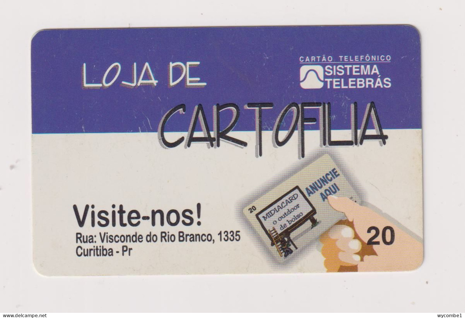 BRASIL -  Loja De Cartofilia Inductive  Phonecard - Brésil