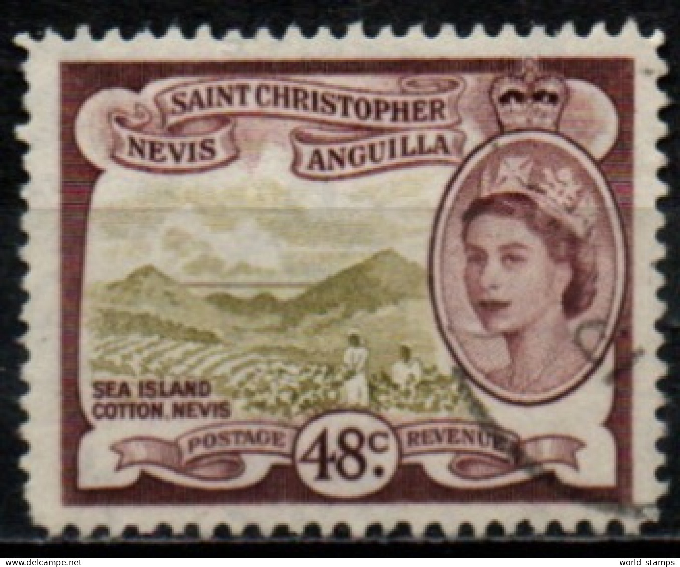 ST.CHRISTOPHE 1954-7 O - St.Christopher-Nevis-Anguilla (...-1980)