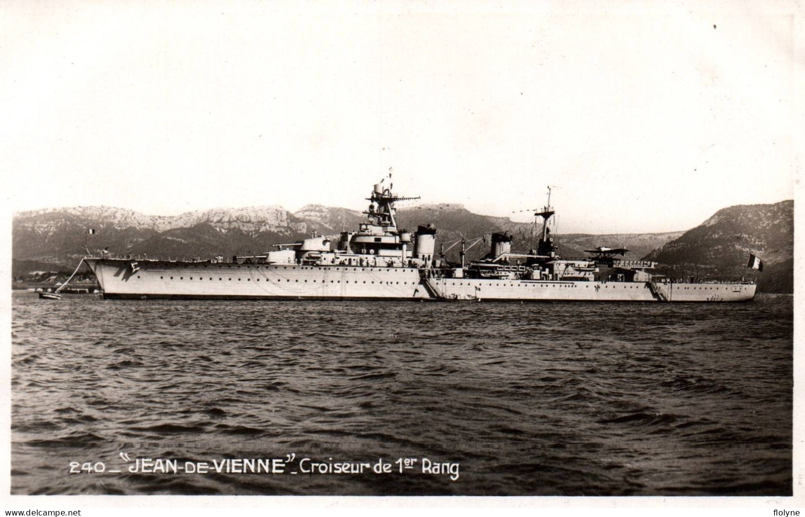 Bateau - Le Croiseur De 1er Rang JEAN DE VIENNE - Militaria Marine De Guerre Française - Warships