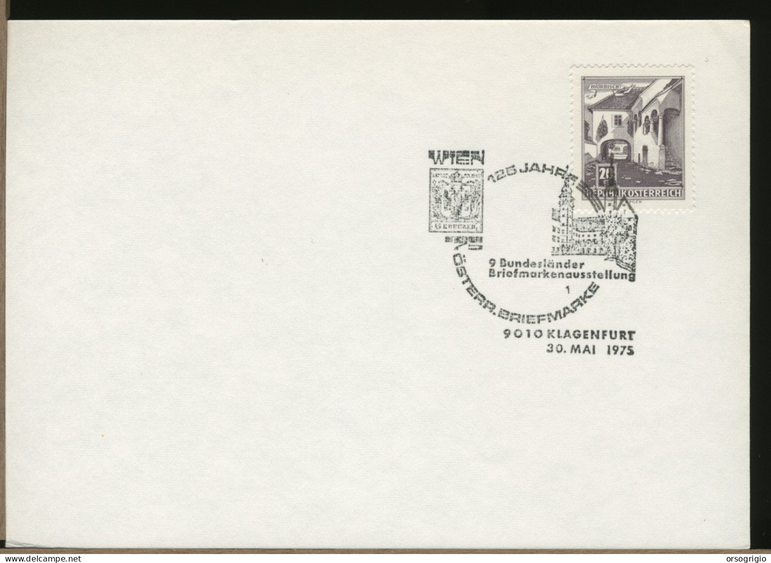 AUSTRIA OSTERREICH  -  125 Jahre BRIEFMARKE - Lettres & Documents