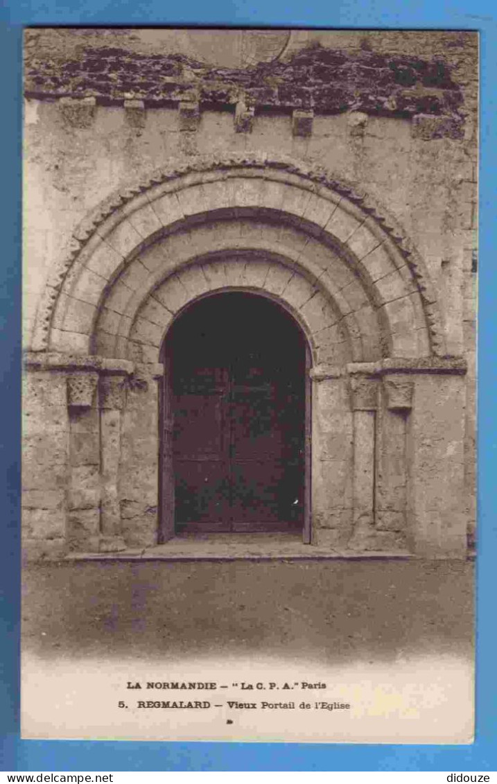61 - Regmalard - Vieux Portail De L'Eglise - Carte Vierge - Remalard