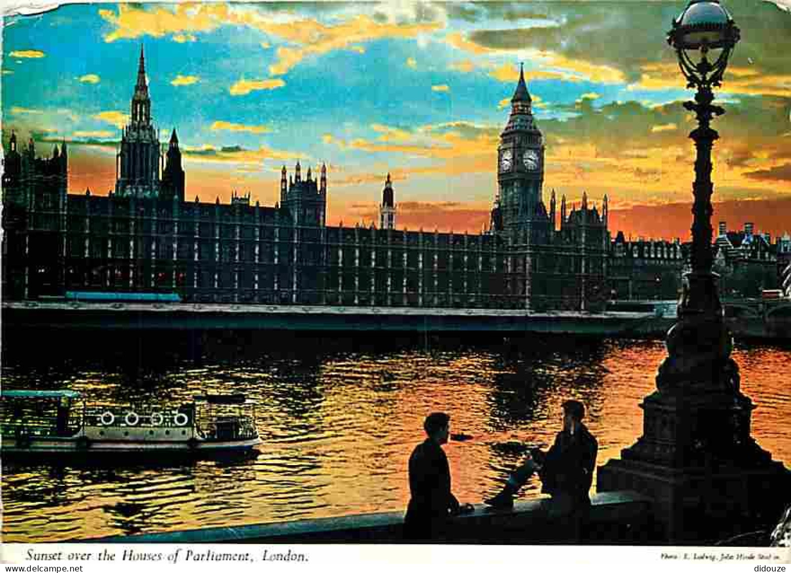 Royaume Uni - Londres - Sunset On The River Thames - CPM - UK - Voir Scans Recto-Verso - River Thames