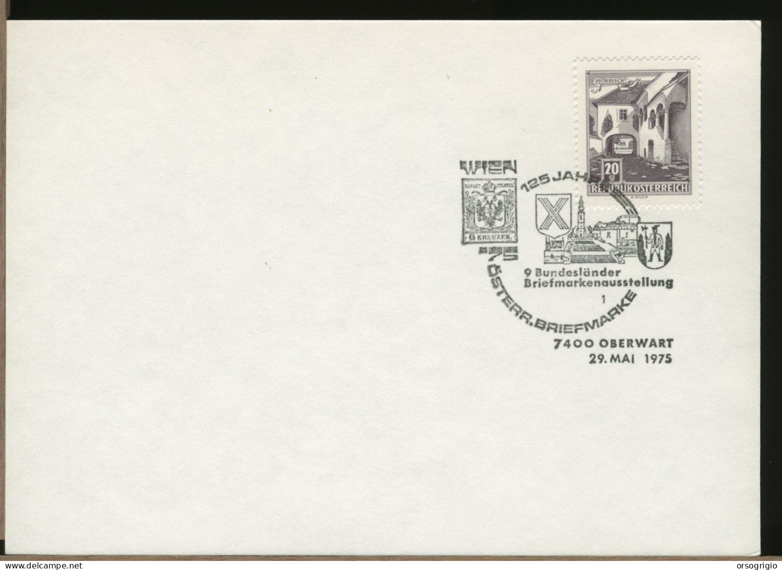 AUSTRIA OSTERREICH  -  125 Jahre BRIEFMARKE - Lettres & Documents