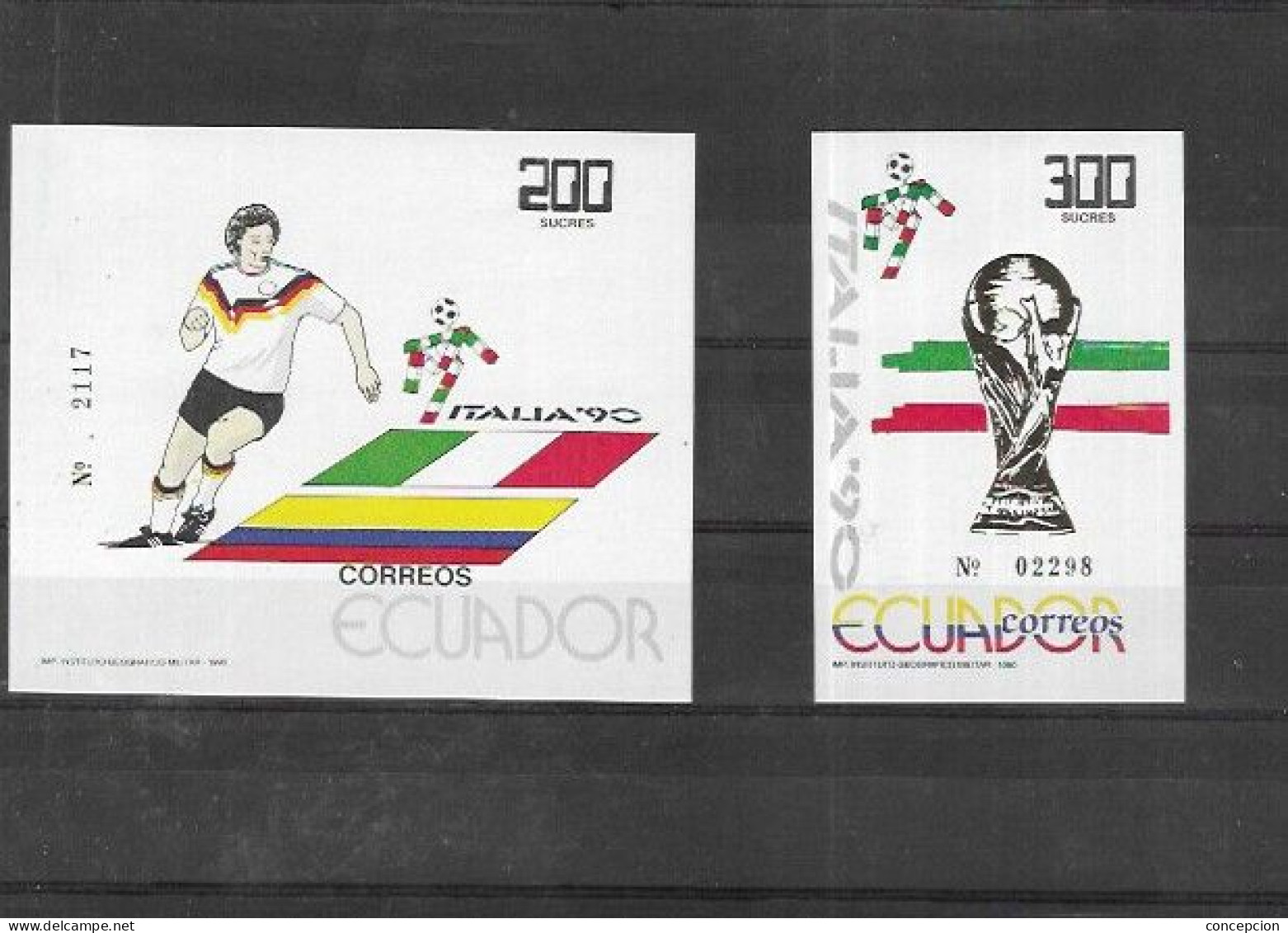 ECUADOR Nº HB 95 AL 96 - 1990 – Italien