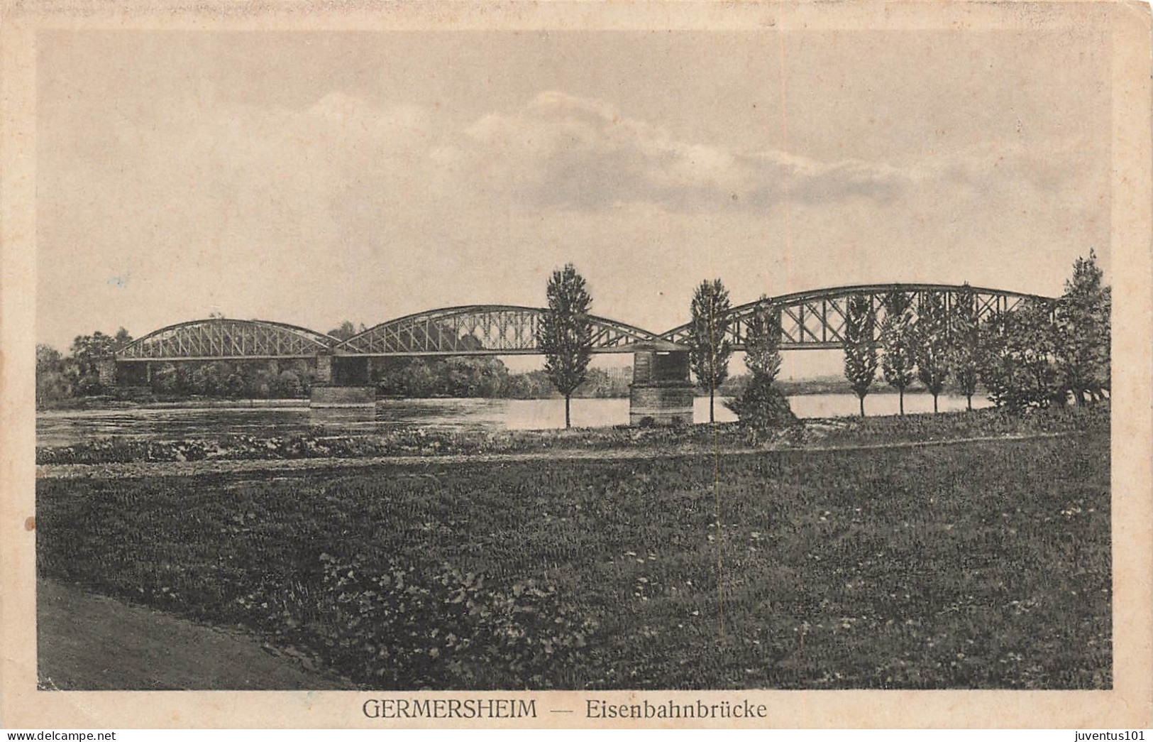 CPA Germersheim-Eisenbahnbrücke-RARE      L2721 - Germersheim