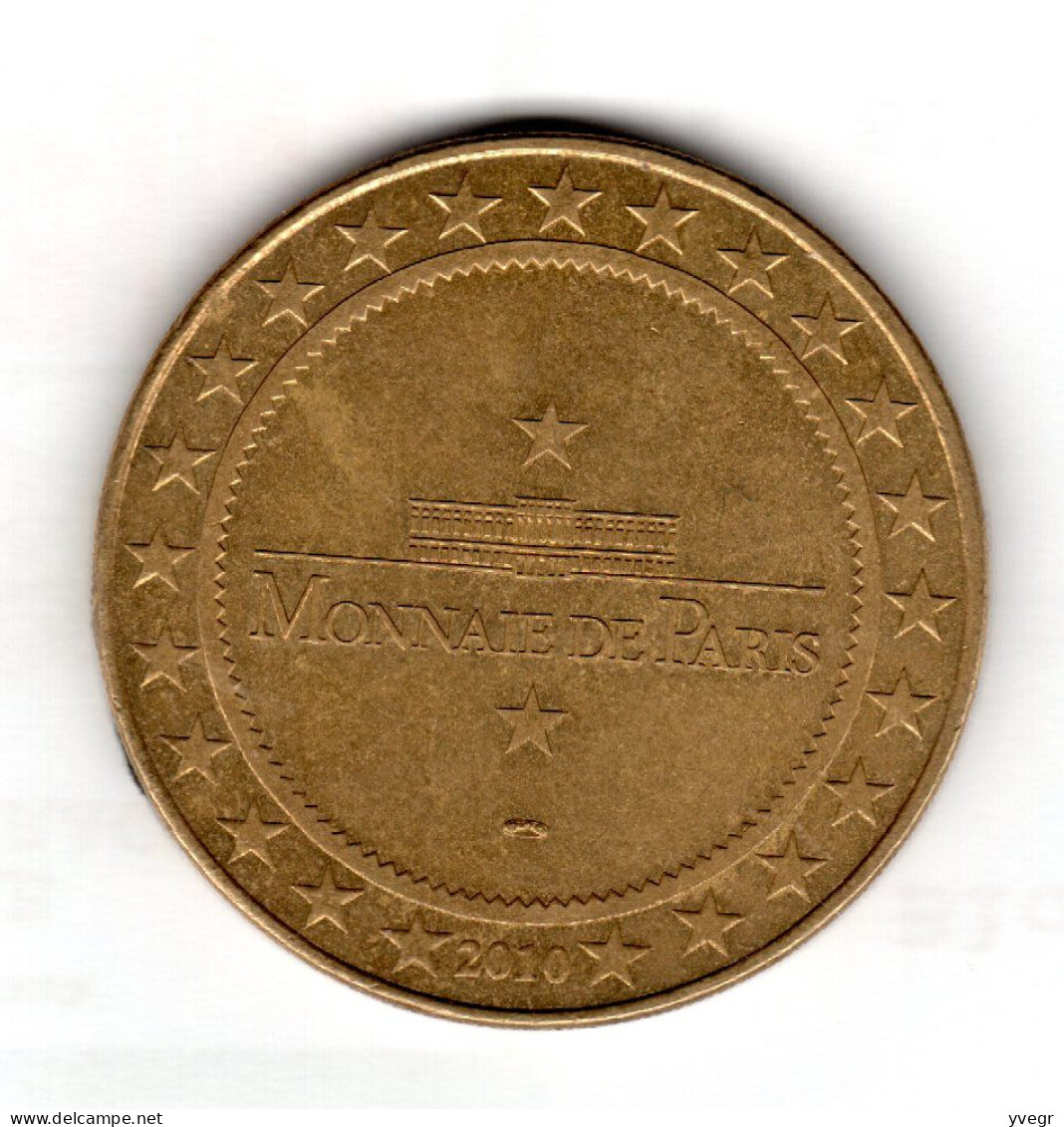 Jeton, Médaille Touristique De La Monnaie De Paris TOURCOING / Police Nationale / 2010 MDP (à Nettoyer) - 2010