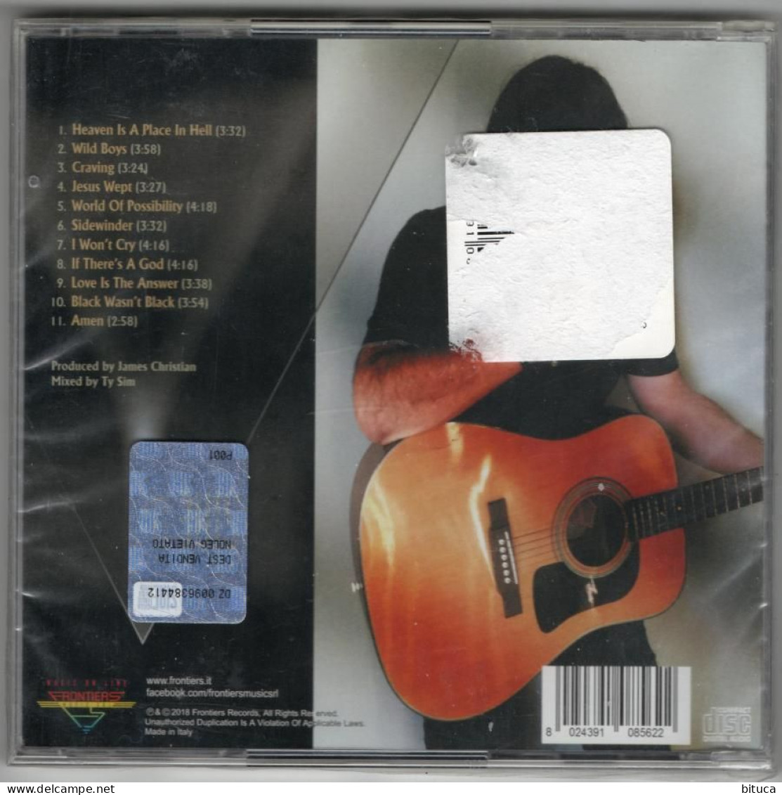 CD Neuf Sous Blister 11 Titres James Christian - Craving - Rock