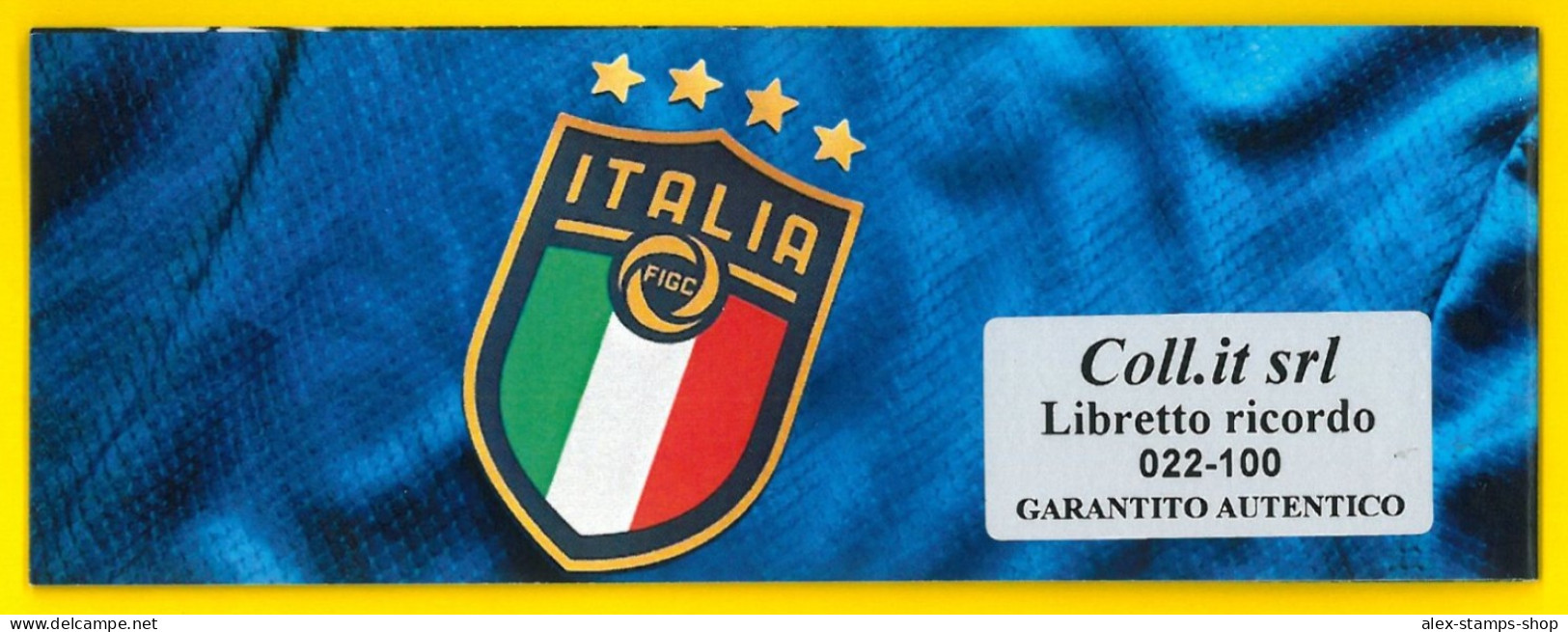 ITALIA 2021 CALCIO NEW BOOKLET ITALIA CAMPIONE EUROPA EURO 2020 BARCODE N.022 - Libretti