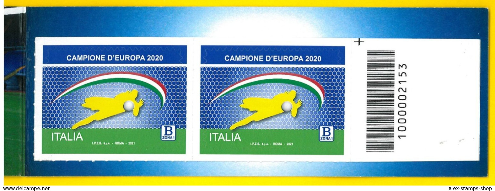 ITALIA 2021 CALCIO NEW BOOKLET ITALIA CAMPIONE EUROPA EURO 2020 BARCODE N.022 - Carnets