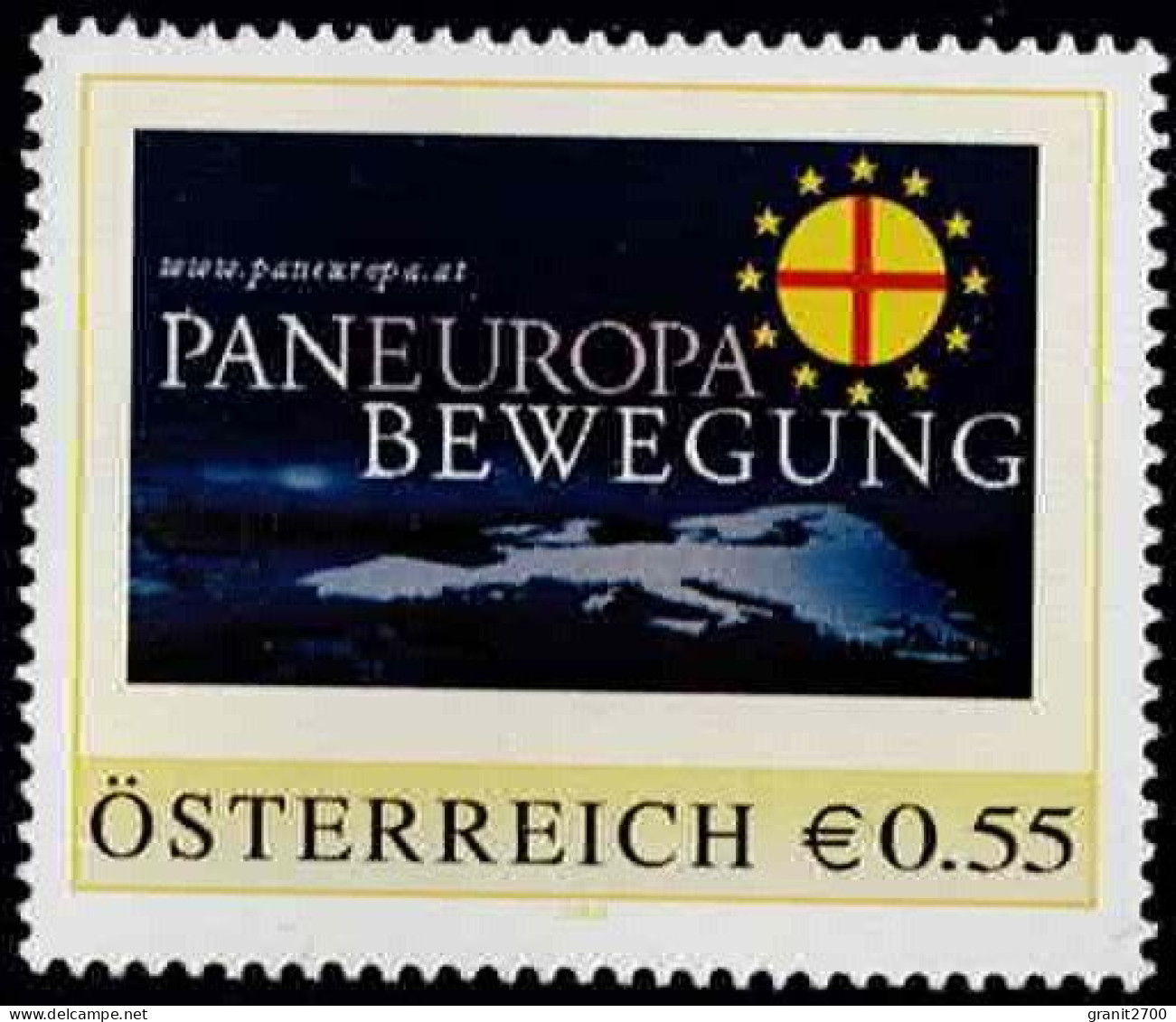 PM Paneuropa Bewegung  Postfrisch Ex Bogen Nr. 8006736 - Personalisierte Briefmarken