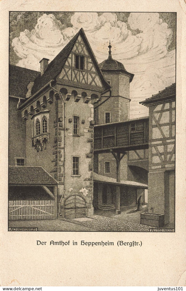 CPA Der Amthof In Heppenheim-RARE-En L'état      L2721 - Heppenheim