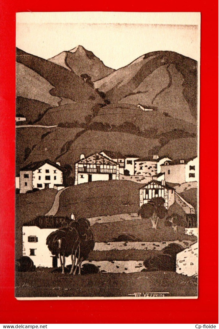 64 - PAYS BASQUE. QUARTIER MICHELENEA À SAINT-ÉTIENNE DE BAÏGORRY. D'APRÈS LE DESSIN DE PHILIPPE VEYRIN - Réf. N°38608 - - Saint Etienne De Baigorry