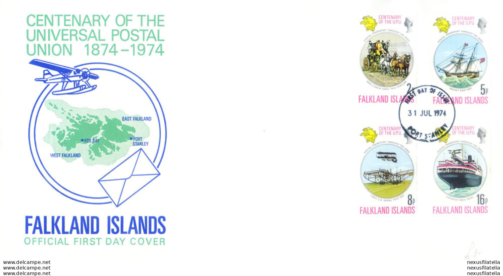 12 FDC anni 1970-1979.