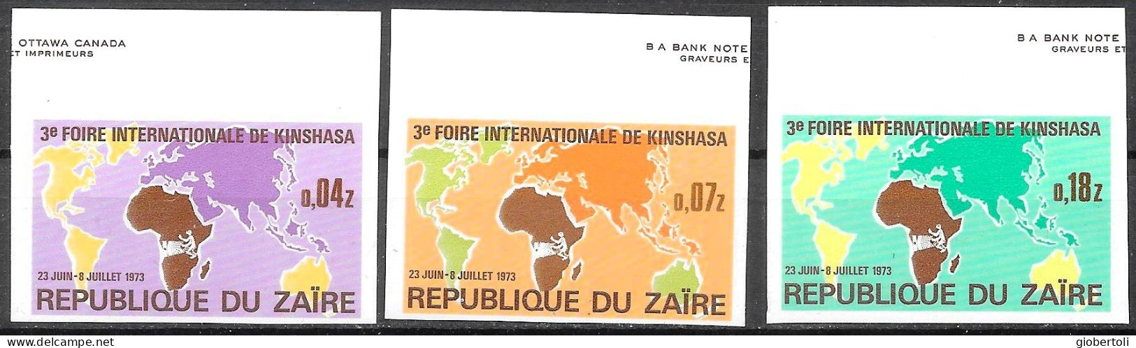 Zaire/Zaïre: Non Dentellatto, Imperforate, Non Dentelé, Fiera Di Kinshasa, Kinshasa Fair, Foire De Kinshasa - Sonstige & Ohne Zuordnung