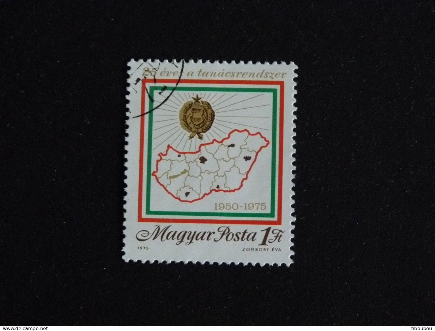 HONGRIE HUNGARY MAGYAR YT 2451 OBLITERE - ORDRE DES CONSEILS / CARTE DE LA HONGRIE - Gebruikt