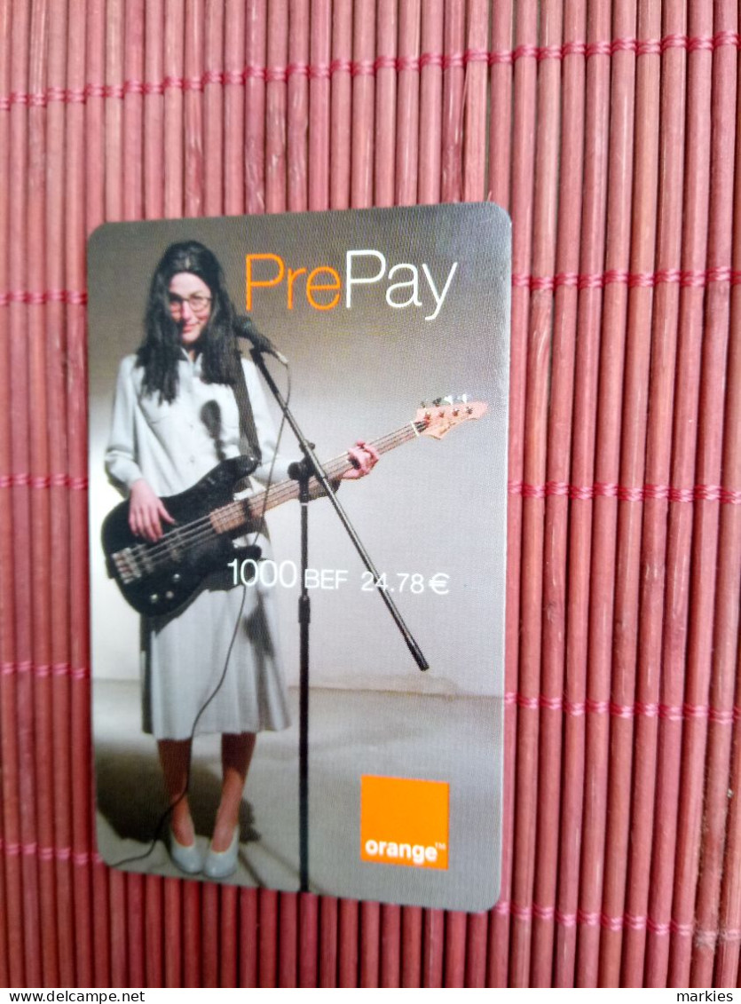 Orange  Prepiadcard 1000 Bef Belgium Used Rare - GSM-Kaarten, Herlaadbaar & Voorafbetaald