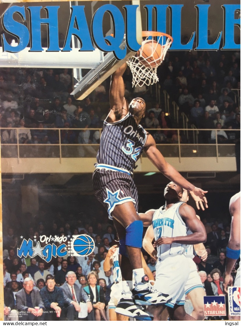 “ SHAQUILLE “  Orlando Magic…....Sport MINI Poster.....51 Cm. X 41 Cm. - Sonstige & Ohne Zuordnung