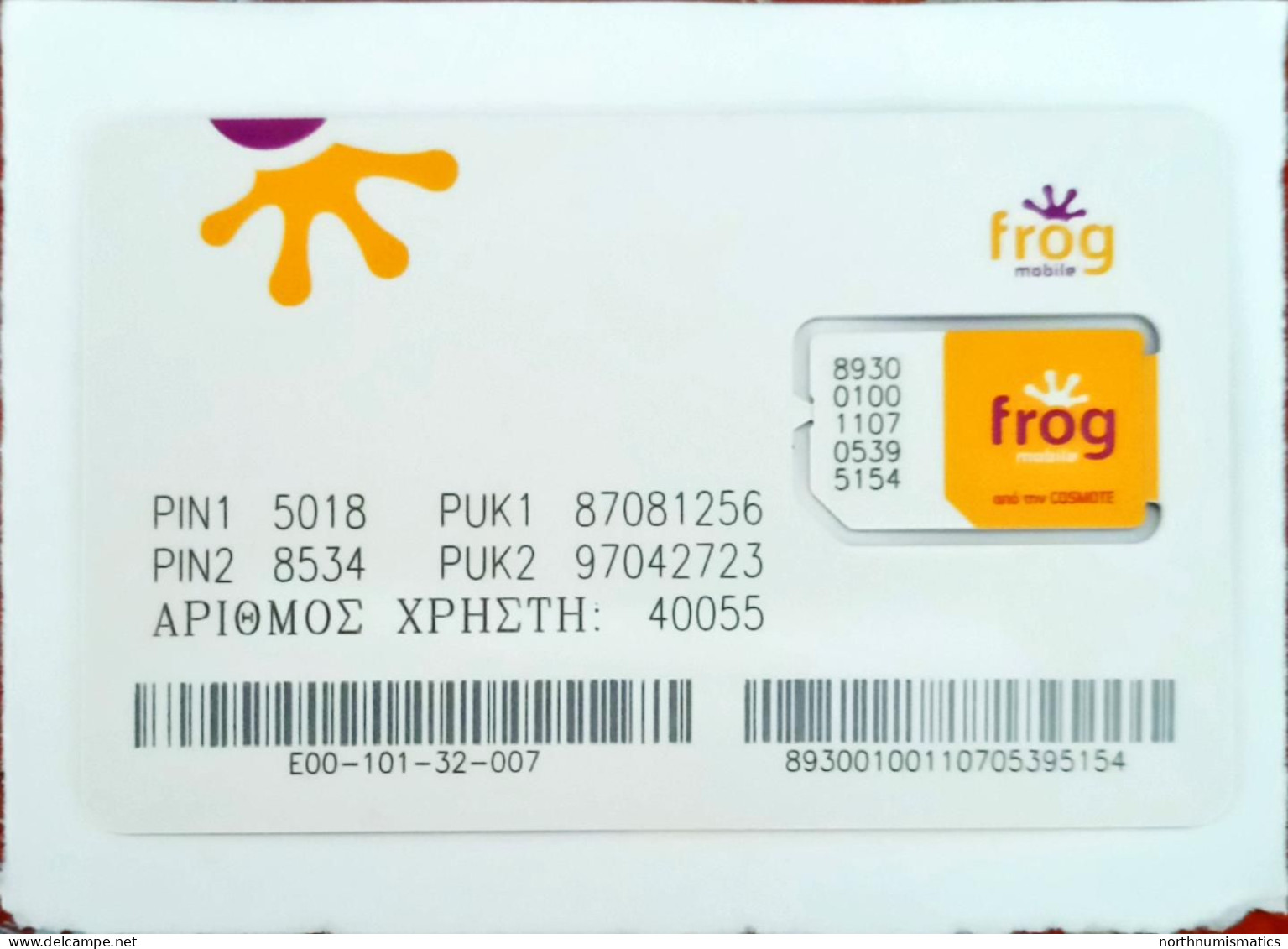 Frog Mobile Gsm Original  Chip Sim Card - Lots - Collections