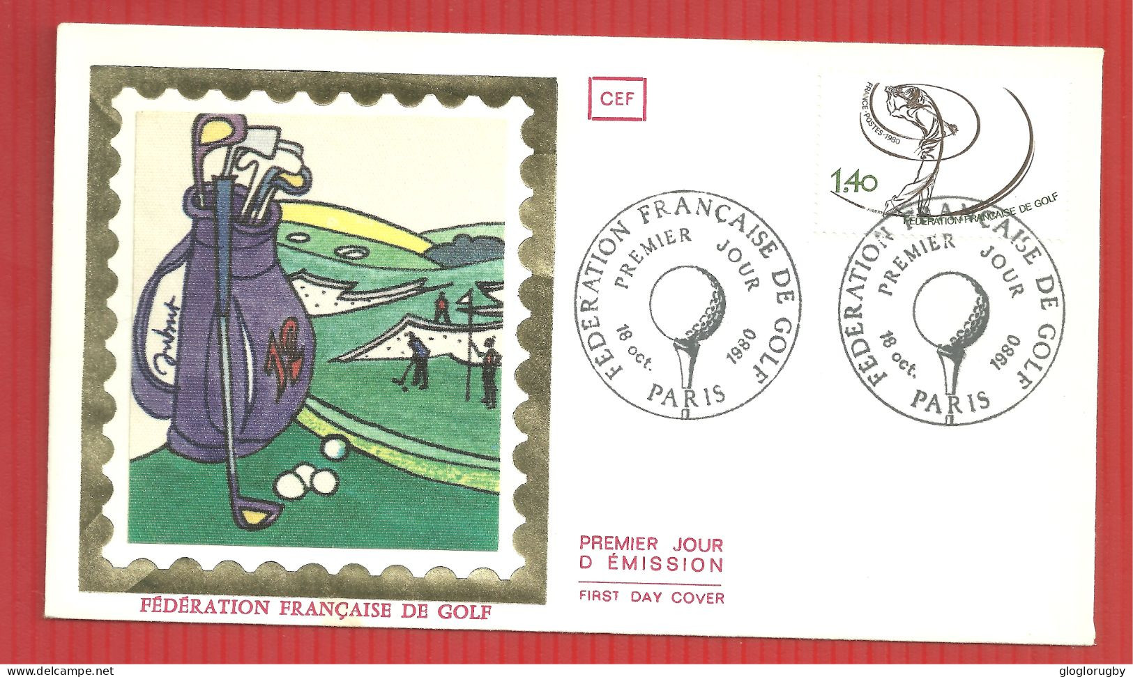 FDC FEDERATION FRANCAISE DE GOLF PARIS  18 10 1980 - Golf