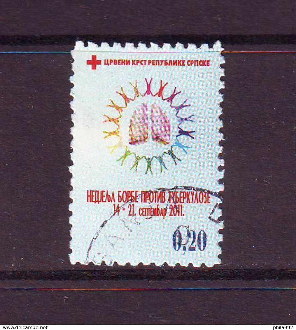 Bosnia:Republika Srpska 2011 Charity Stamp Red Cross TBC Mi.No. 29A Stamped - Bosnia Erzegovina