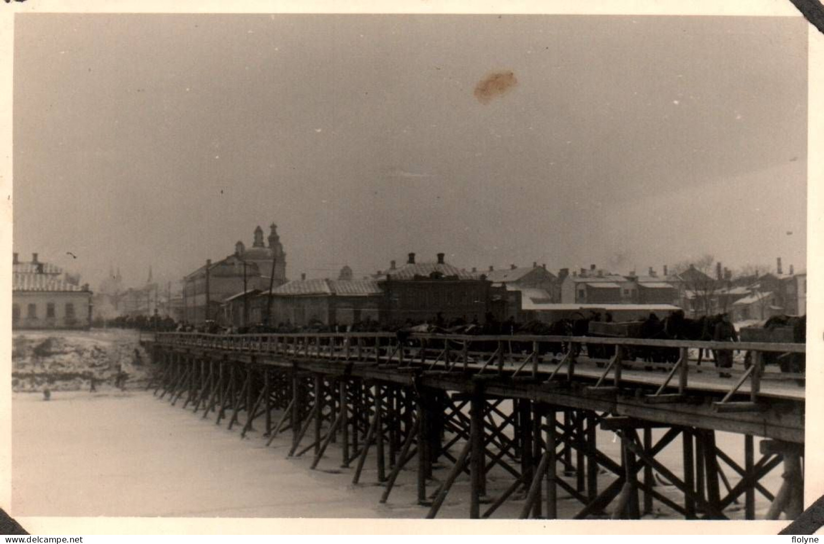 Arel - Arlon - Photo Ancienne Originale - Ww2 Guerre 1939 1945 - Soldats Allemands Sur Le Pont - Belgique - 6,5x9,8cm - Aarlen