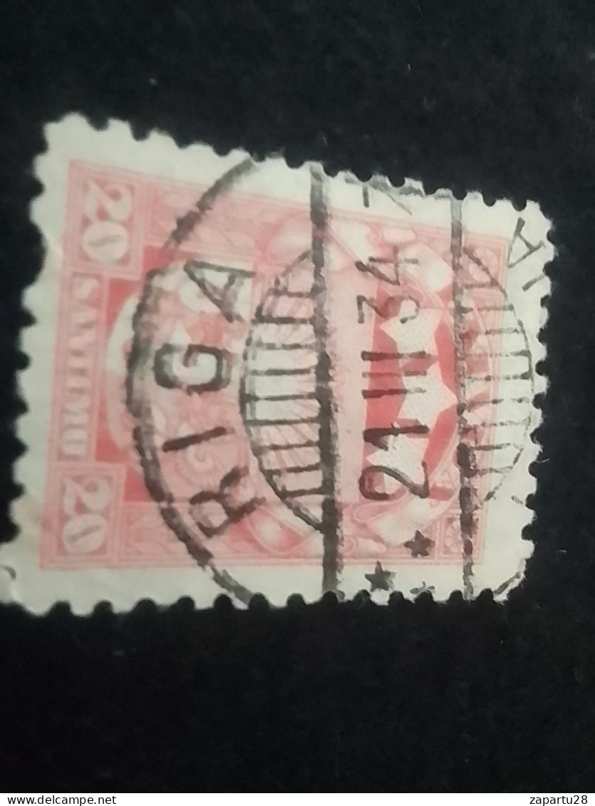 LETONYA-1920-50    20 SANTİMO    DAMGALI - Estonia