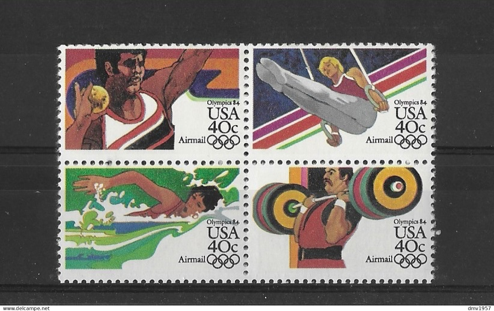 USA 1983 MNH Air. Olympic Games, Los Angeles Sg A2022/5 - Neufs