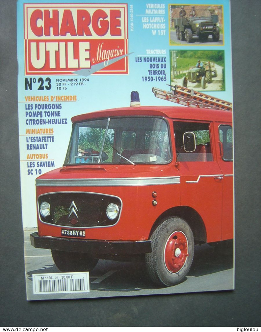 Revue CHARGE UTILE - NR 58 - Octobre 1997- Camions - Autocars - Autobus - Utilitaires - Militaires - Pompiers Etc - Auto