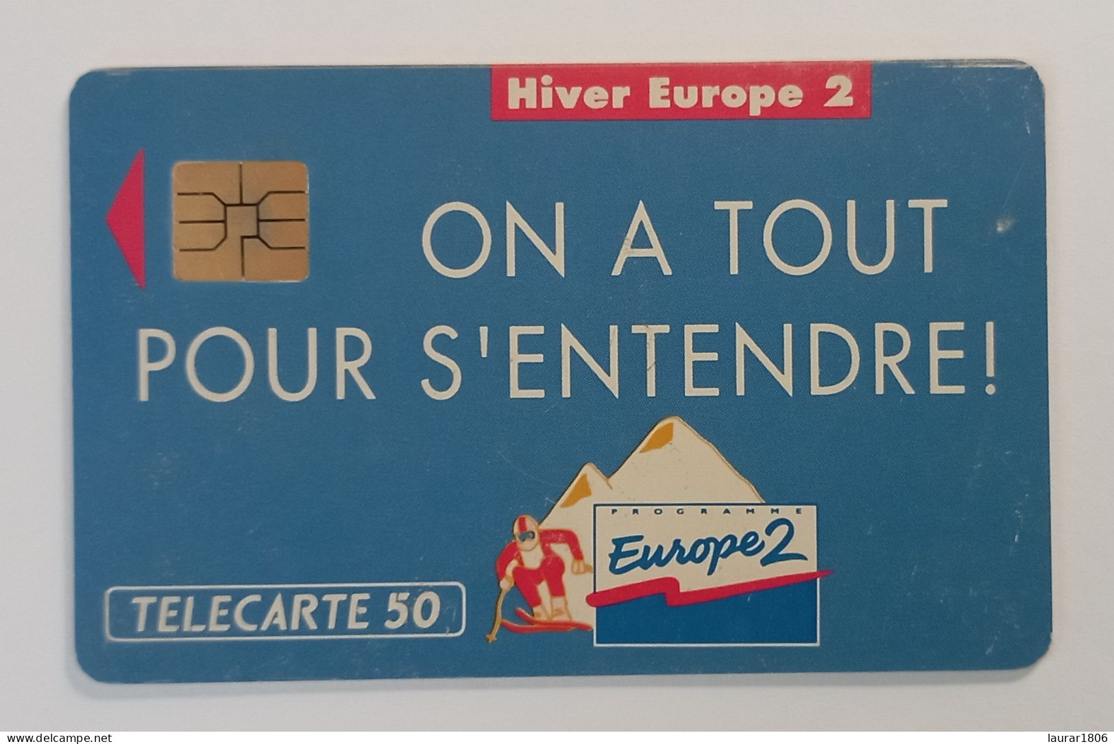 TELECARTE PUBLIQUE F220 - EUROPE 2 - A+6 N° Lasers - SO3 - 50 Unités - EC - 1991