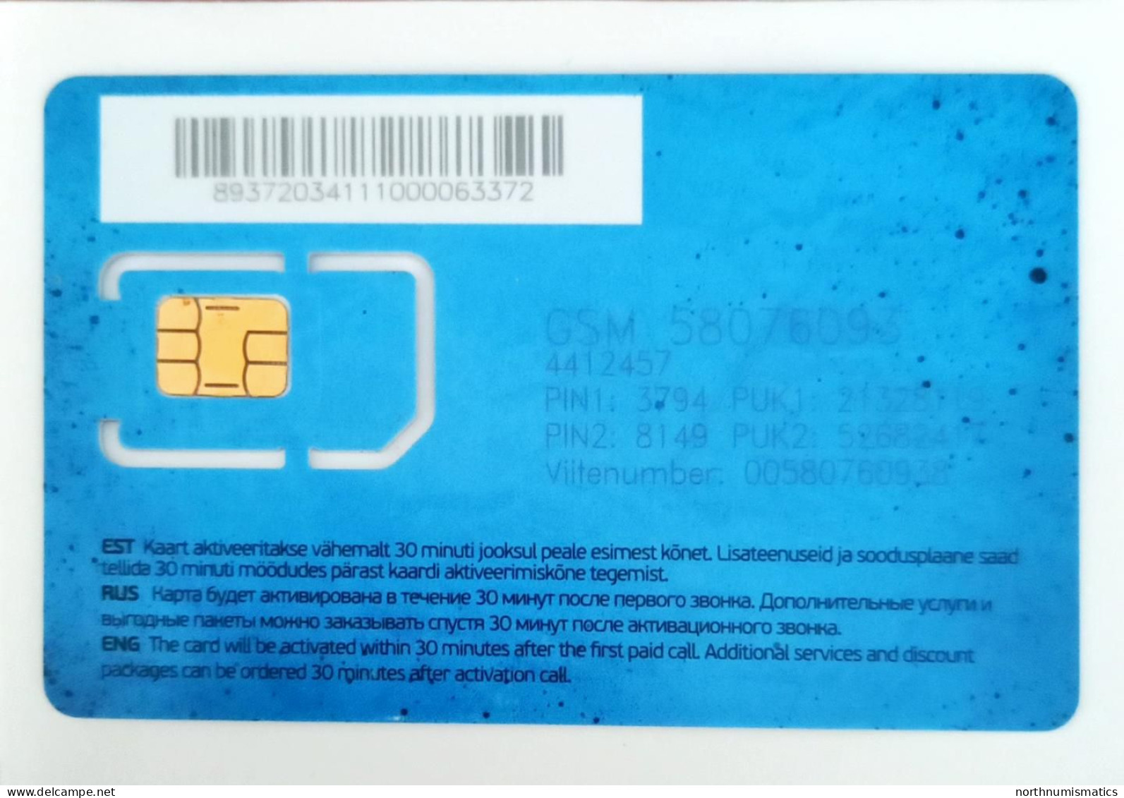 Tele2 Gsm Original  Chip Sim Card Scratch - Lots - Collections