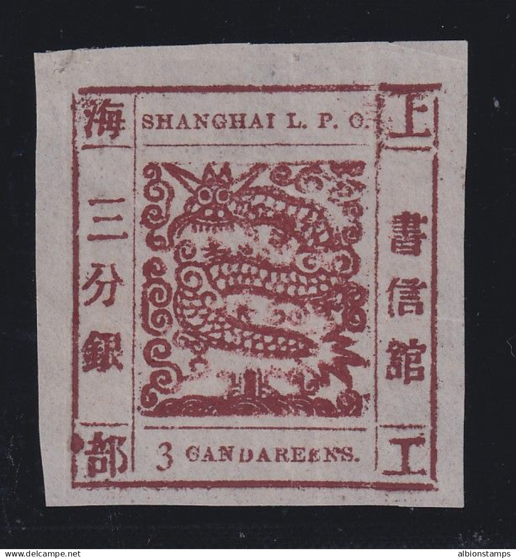 Shanghai, Scott 20a, Ptg. 50 On Pelure, NGAI, Small Flaws, W/ 2003 PF Cert - Ongebruikt