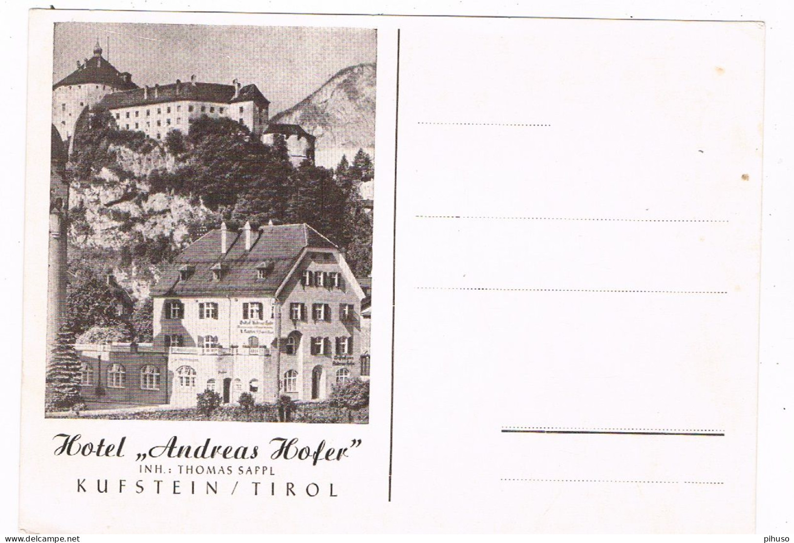 A-6197  KUFSTEIN : Hotel Andreas Hofer - Kufstein