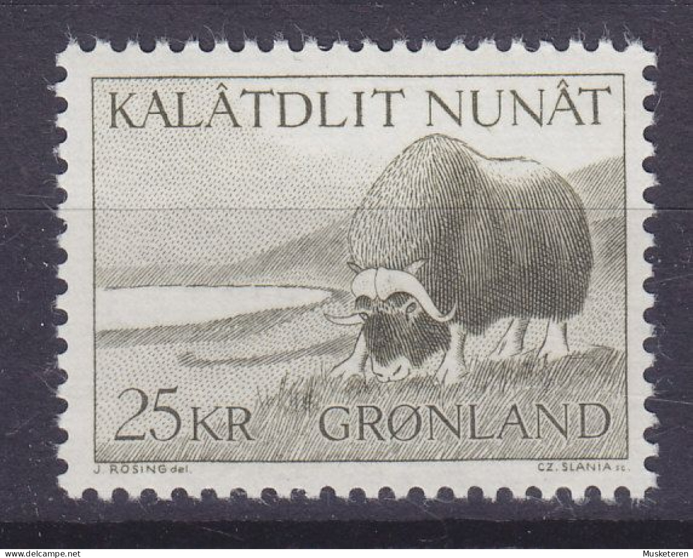 Greenland 1969 Mi. 74     25 Kr Tierwelt Moschusochse Musk Beef Boeuf Musqué Carne De Res Almizcler (Cz. Slania) MNH** - Ungebraucht