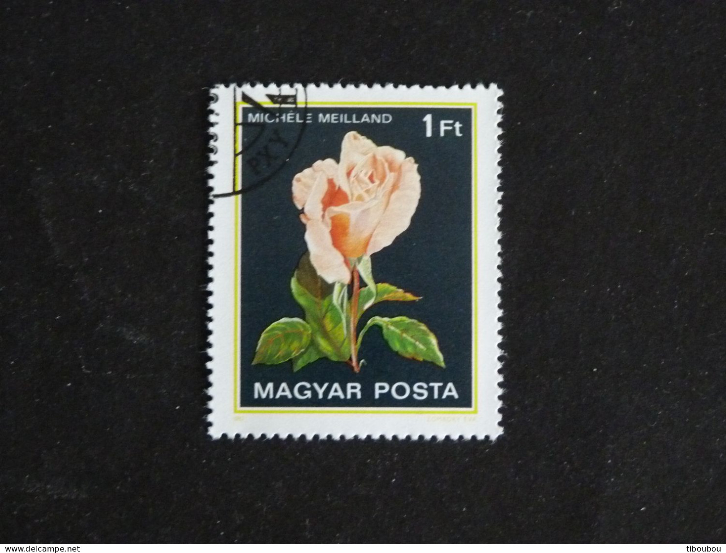 HONGRIE HUNGARY MAGYAR YT 2807 OBLITERE - ROSE FLORE FLEUR FLOWER BLUME - Gebraucht