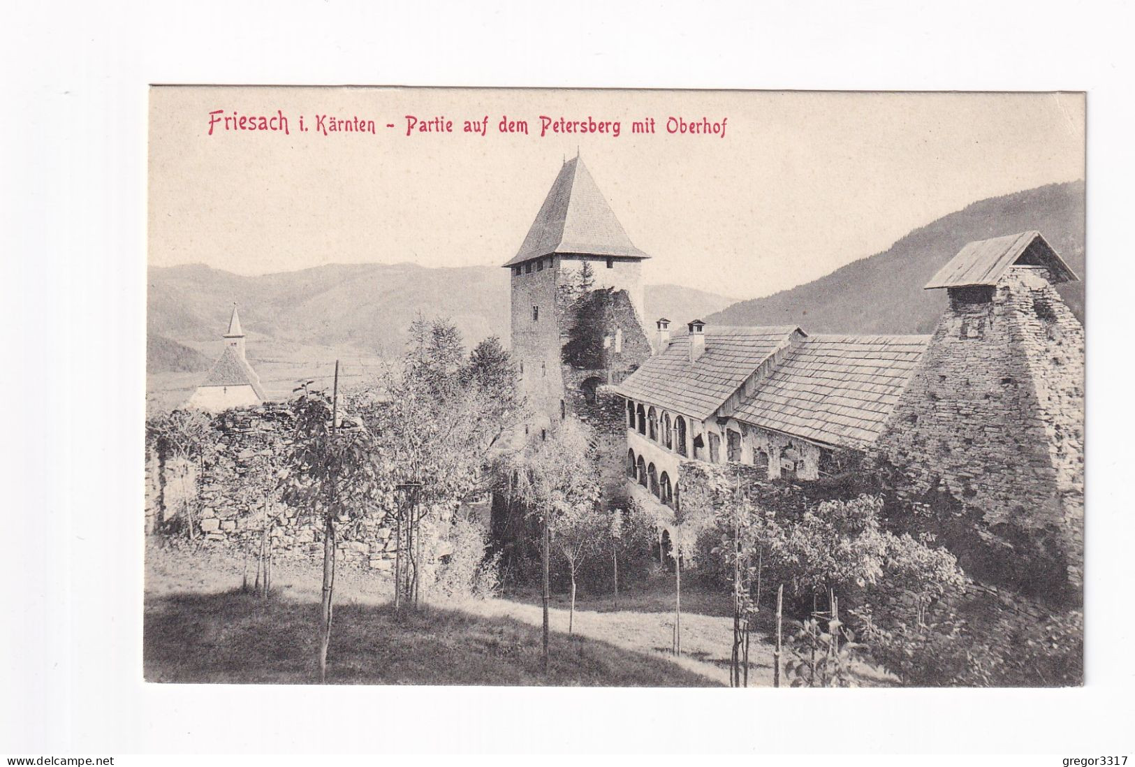 E5484) FRIESACH In Kärnten - Partie Auf Dem Petersberg Mit Oberhof ALT! 1903 - Friesach