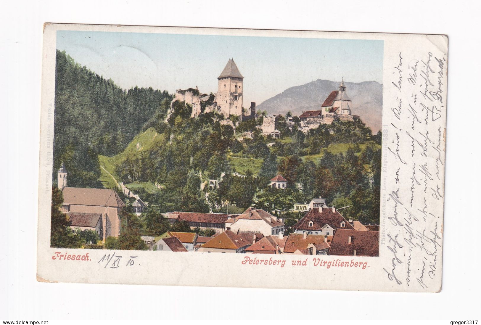 E5485) FRIESACH In Kärnten - PETERSBERG U. Virgilienberg - Photochrom 1910 - Friesach