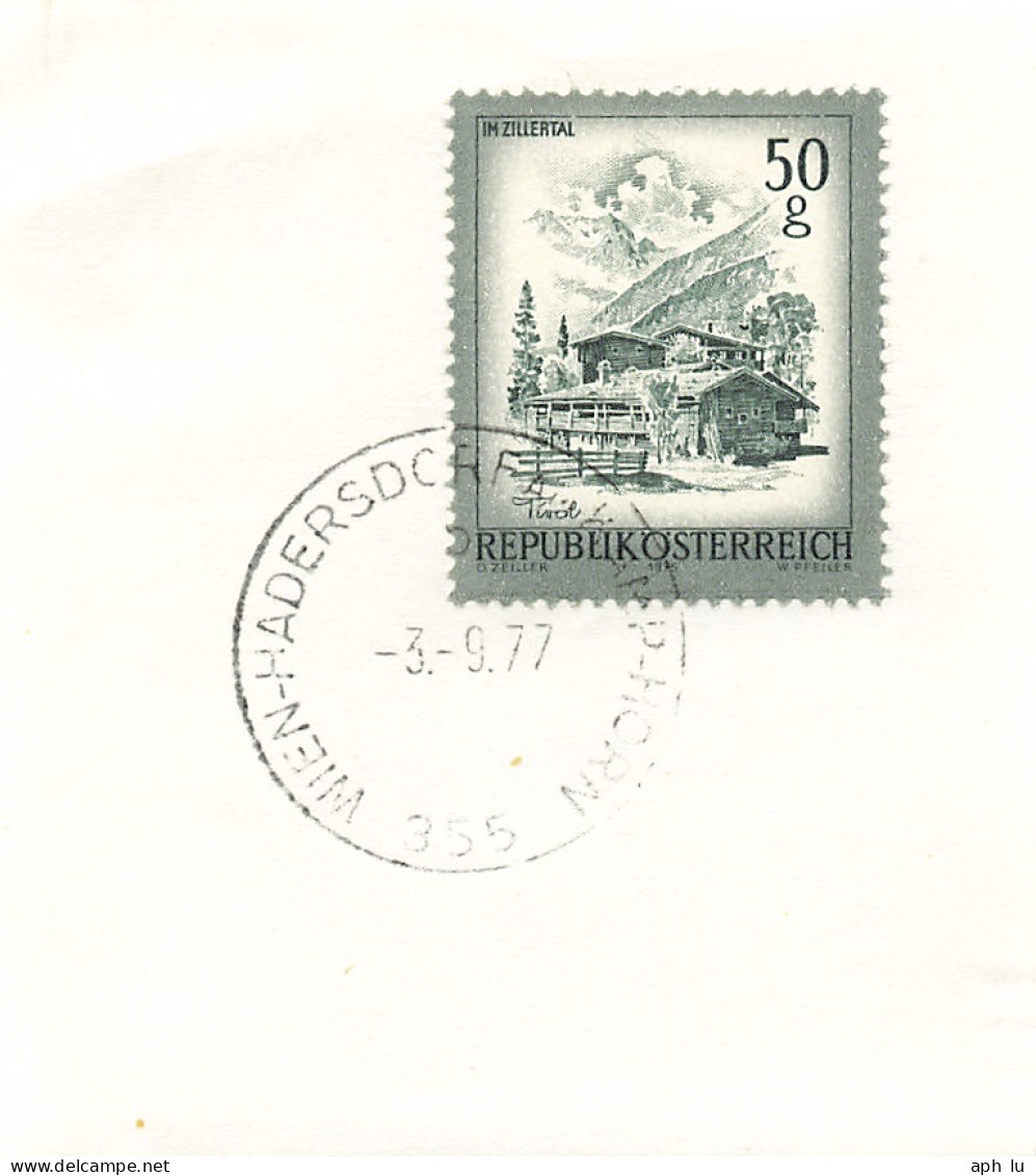 Bahnpost (R.P.O./T.P.O) Wien-Hadersdorf Am Kamp-Horn [Ausschnitt] (AD3073) - Covers & Documents