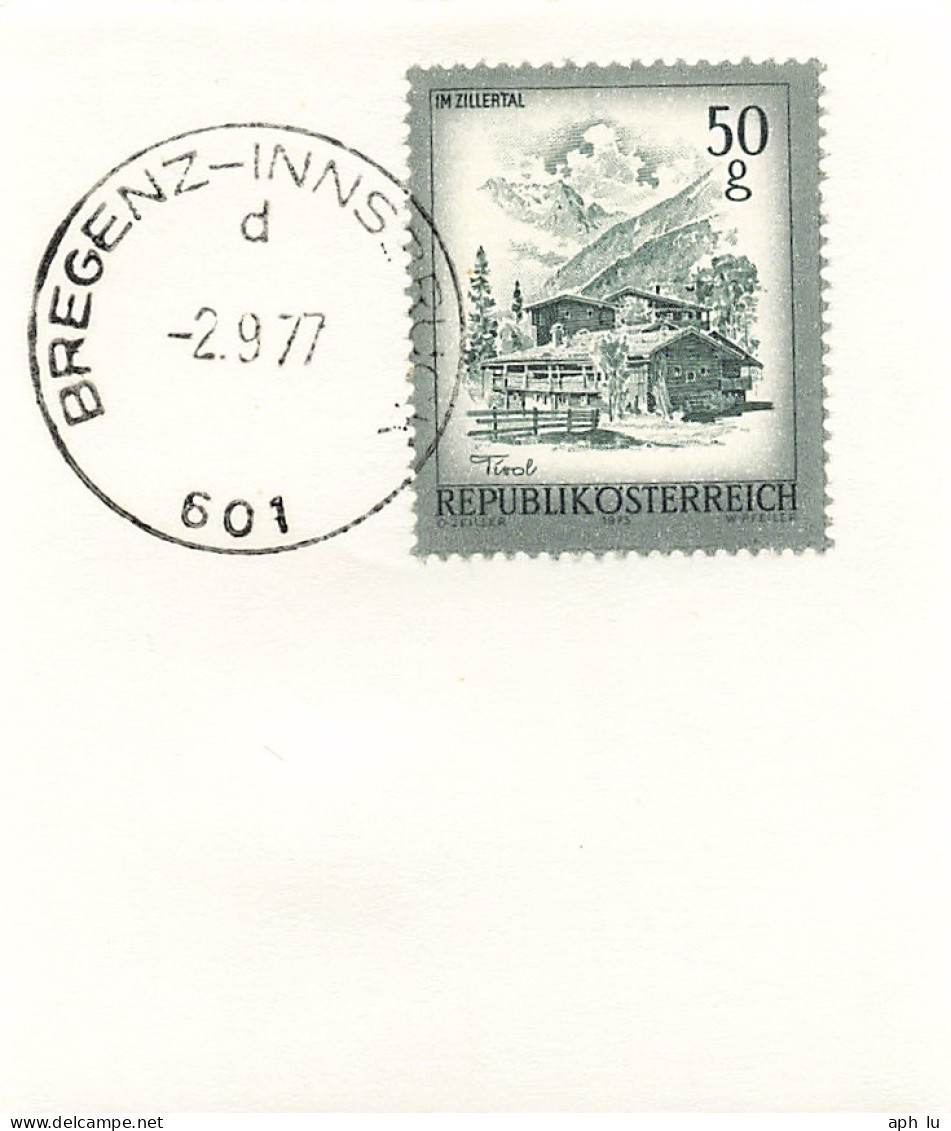 Bahnpost (R.P.O./T.P.O) Bregenz-Innsbruck [Ausschnitt] (AD3075) - Lettres & Documents