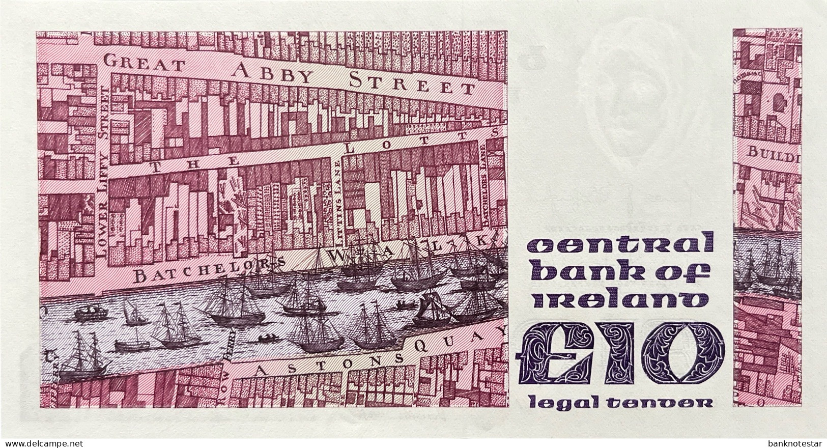 Ireland 10 Pounds, P-72b (09.02.1987) - UNC - Irlanda