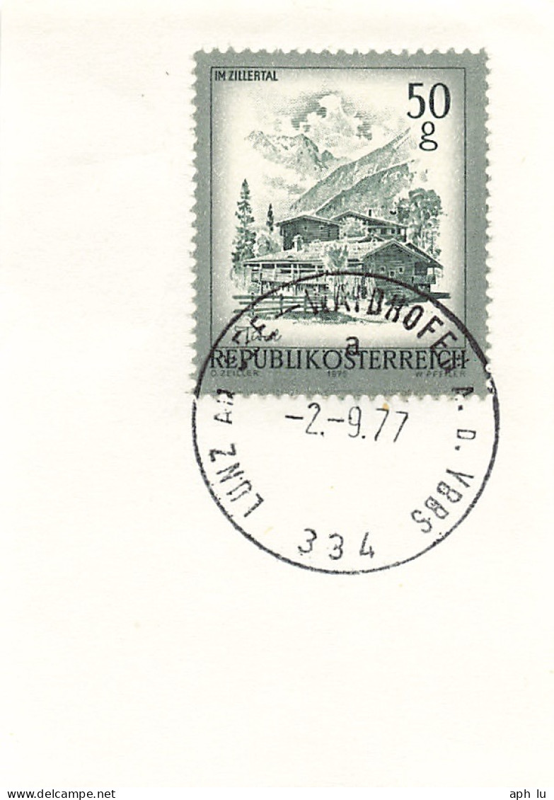 Bahnpost (R.P.O./T.P.O) Lunz Am See-Waidhof An Der Ybbs [Ausschnitt] (AD3077) - Storia Postale