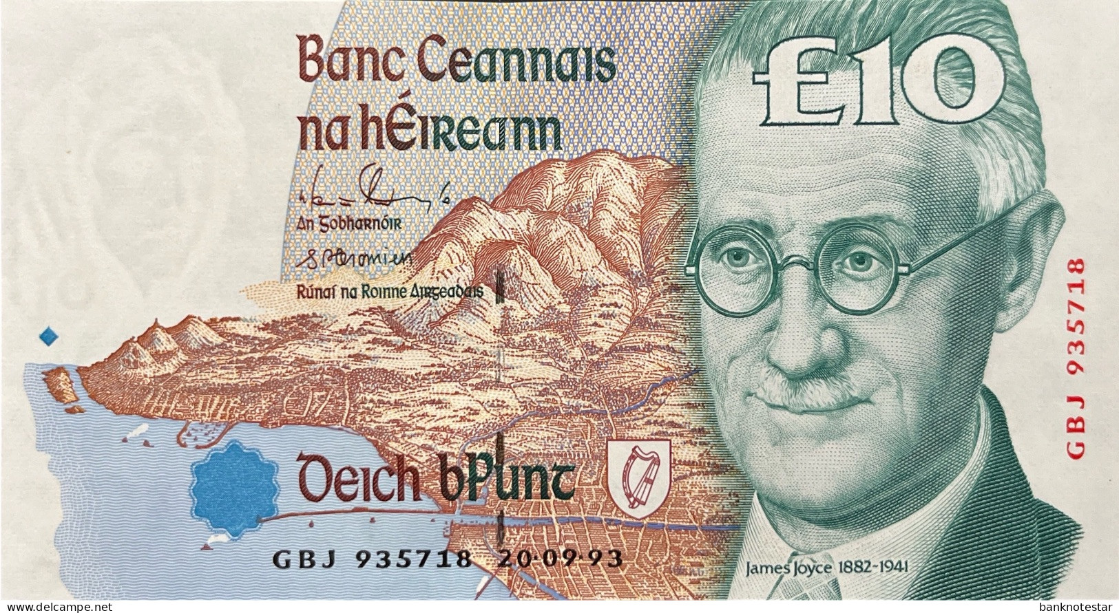 Ireland 10 Pounds, P-76a (20.09.1993) - UNC - Ireland